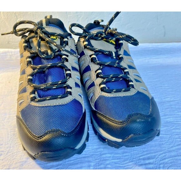 Boys GOODYEAR Striker-P  Tan Navy Blue Hiking Lace Up Outdoor Hiking Shoes -Sz 4 - Picture 5 of 11